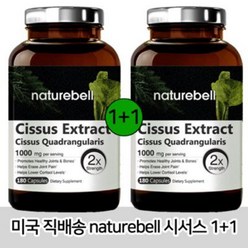 Naturebell 네이처벨 시서스 분말가루 캡슐 180정 1+1, 2개