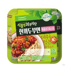 풀무원 식물성지구식단 한끼두부면 매콤라구파스타, 2개, 220g