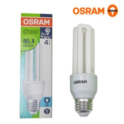 오스람 OSRAM E20EX-D 20W 주광색 형광등 전구, 1개