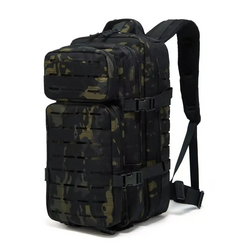 3P Military Bag Army Tactical Outdoor Camping Men s Backpack Oxford [B00029304] 러시아 팬 레이저 가방 공격 육군 전술 남자 배낭 야외 여행 어깨 등산, 블랙 CP 위장