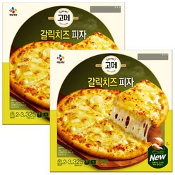 고메 갈릭치즈 피자 325g, 2개