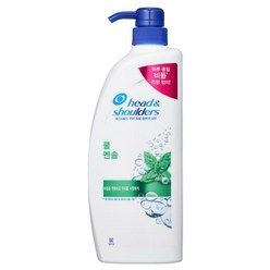 헤드앤숄더 850ml 샴푸 쿨멘솔, 상세페이지 참조, 1개