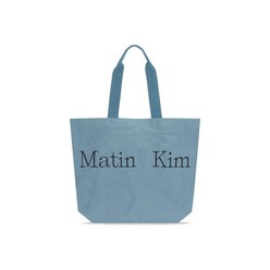 국내 정품 마뗑킴 MATIN KIM 로고 ECO백 가방 IN 블루, FREE