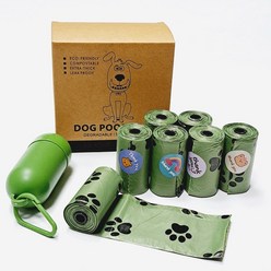 모사브 강아지 풉백 똥츄 애견 배변 생분해 똥 봉투, 1박스, 180매