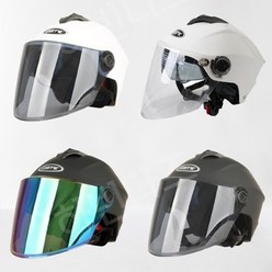 빅사이즈 대두 헬멧 여름용 오토바이 헬멧 65 오버 사이즈 초 대형 4XL 바이크 하이바, 3XL, 화이트 (컬러 미러)