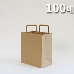 애브리플러스 크라프트 종이쇼핑백 종이가방 10개 50개 100개 200개, 100장