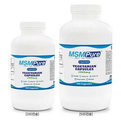 Kala Health 칼라헬스 MSM 퓨어 옵티MSM 식물성 캡슐 1000mg 250캡슐 500캡슐 (2종 택1), 500정, 2개