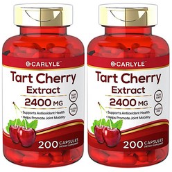 Carlyle Tart Cherry Capsules 2400mg 칼라일 타트 체리 추출, 2개, 200정