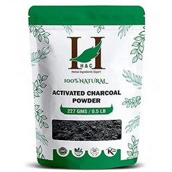 USKORNET Herbal Expert Natural Activated Charcoal Powder 100% 프리미엄 한방 성분 전문가 천연 활성탄 분말 227gm 피부 디톡스, 차콜파우더227그램, 1개, 227g