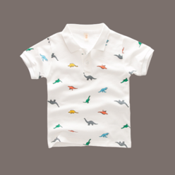 공룡기 어린이 공룡 폴로 반팔 티셔츠