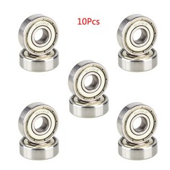 10pcs/bag 608zz 8x22x7mm 베어링 딥 그루브 스틸 밀봉 볼 베어링 롤러, 10개