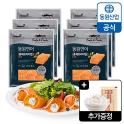 동원 연어 훈제프리미엄 세트, 140g, 6봉