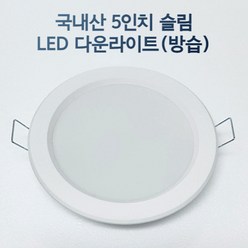 LED 5인치 다운라이트 매립등 매입등 욕실등 화장실등 방습, 주백색, 일반, 1개