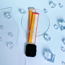 캐시워치2 캐시스트랩 캐시워크 연동 시계줄 커플밴드 20mm 스마트워치, 44 아프리콧피치