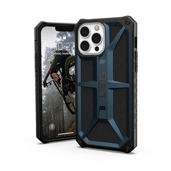 URBAN ARMOR GEAR UAG 아이폰 13 프로 맥스용 디자인 케이스 블루 말라드 견고한 경량 슬림 충격 방지 프리미엄 모나크 보호 커버 [6.7인치 스크린]