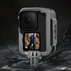 업그레이드 Gopro 고프로 히어로 12/11/10/9 악세사리 알루미늄 케이지 케이스, 1개