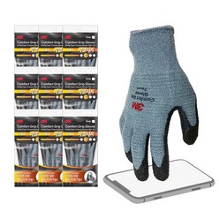 3M 컴포트그립 리얼터치 기모 방한 안전 작업 핸드폰 터치 장갑 10개입 / Comfort Grip Winter Napping Gloves Real Touch 10pairs, XL, 10개