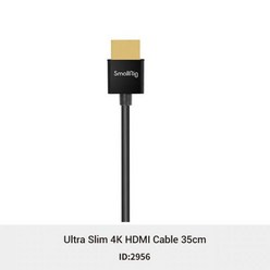 삼각대 마운트 스몰리그 울트라 슬림 4K HDMI 호환 2.0 케이블 DSLR 모니터 무선 비디오 송신기 수신기 2957/2956 60HZ 33 cm 55cm, 35cm, 2.35cm