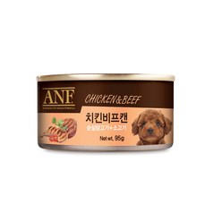 ANF 캔 강아지 간식 치킨비프 95g x 24개, 단품