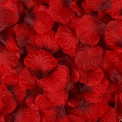 2000pcs 홈 장식 가짜 장미 꽃잎 시뮬레이션 꽃 파티 웨딩 크리스마스 장식을위한 부드러운 웨딩 꽃잎, 스타일 1, 진한 빨간 점 검은 색