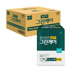 모나리자 액티브 그린케어 와이드 매직벨트 성인용기저귀 특대형 10매입, 10개입, 8개