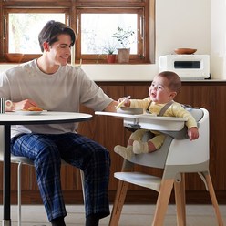 시디즈 몰티 헬로베이비세트 아기 식탁 의자 3in1 (플로어시트 하이체어 책상의자), 코랄핑크