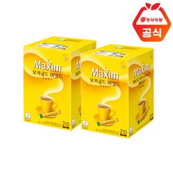 맥심 모카골드 마일드 커피 믹스, 12g, 210개입, 2개