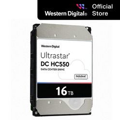 [WD대리점] WD Ultrastar DC HC550 16TB WUH721816ALE6L4 SATA3 기업용 하드 디스크 워런티 5년