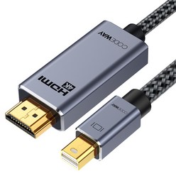 코드웨이 Mini DP to HDMI 케이블 UHD 4K60Hz, 1개, 1m