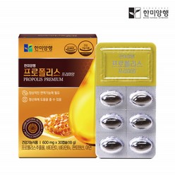 한미양행 프로폴리스 프리미엄 600mgx30캡슐, 600mg*30정, 2개