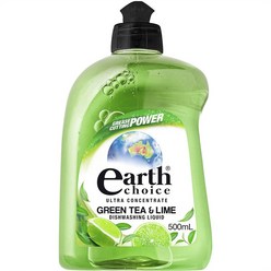 Earth Choice Dishwashing Liquid Green Tea & Lime 어스 초이스 주방용 액체 세제 그린티앤라임 500ml 4팩