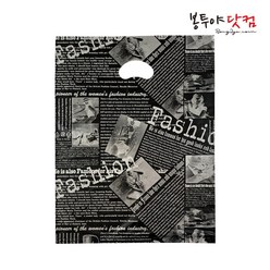 봉투야닷컴 HDPE 40호 (40x49cm) 100장 비닐쇼핑백, 패션-블랙