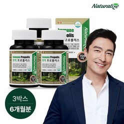 면역 프로폴리스 3박스 총6개월분/ 비타민C 아연, 없음