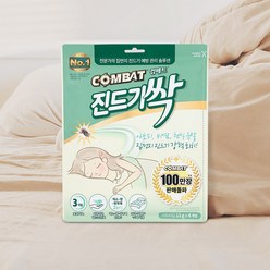 컴배트 진드기 싹 시트형 4개입 침대 매트리스 카펫트 패드, 1개