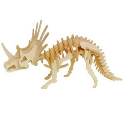 원목 스티라코사우루스 공룡뼈대 입체퍼즐 선물 만들기 교구 3D, 상세페이지참조