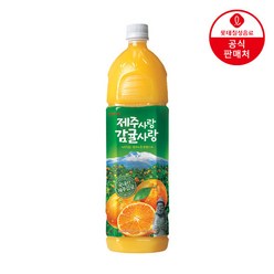 롯데칠성음료 제주사랑 감귤사랑 주스, 1.5L, 12개