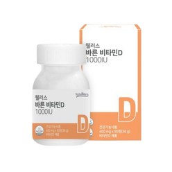 웰러스 건조효모유래 비타민D3, 1통, 90정