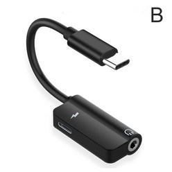 USB Type C-Type-C 및 3.5mm Aux 어댑터 USB C 오디오 케이블 2in 1 For Huawei Type-C-이어폰 커넥터 플러그, 비, 하나