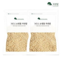 자연맘 실속형 국산 현미쌀눈 원형 A급 1kg (쌀눈쌀 500gx2팩), 2개