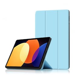 아이패드 갤럭시탭 태블릿 샤오미 미 패드 5 프로 12 4 인치 2022 용 케이스 12.4 pu 가죽 태블릿 보호, 01 For MiPad 5 Pro 12.4, 07 Blue