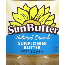 SunButter 네츄럴 크런치 해바라기 씨 스프레드 16 oz (454 g), 16454정, 454g