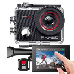 AKASO 아카소 EK7000pro 액션캠 4K30fps 브이로그카메라 자전거블랙박스 바디캠 풀패키지