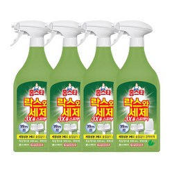 홈스타 락스와세제 3X 폼 스프레이 후레쉬향 500ML*4개, 500ml, 4개