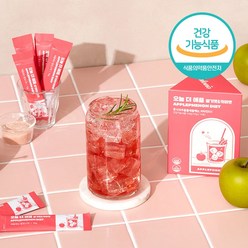 칼로비스 오늘 더 애플 딸기맛&키위맛 1box (14일분) 애플페논 풋사과 다이어트 발포스틱, 140g, 1개