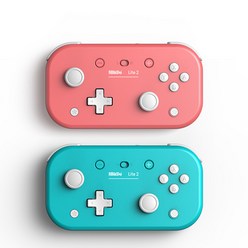 8BitDo Lite2 블루투스 무선 게임패드 닌텐도 스위치용 에디션 블루투스 컨트롤러 Switch 안드로이드 지원, 핑크, 핑크