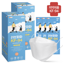 러브파파 KF94마스크 대형 100매 5매입 포장 국내생산 국내원단, kf94 100매