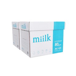 밀크 복사용지 A4 80g, 0 (80g) A4 Miilk, 5000매