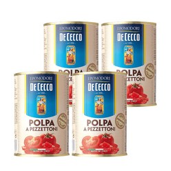 데체코 다이스 토마토 400g X 4캔 파스타소스, 단품, 단품