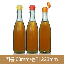 유리병 청참기름350ml, 빨강, 1개