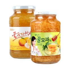 담터 꿀 유자차 A 1kg+모과차 1kg, 1kg, 1세트